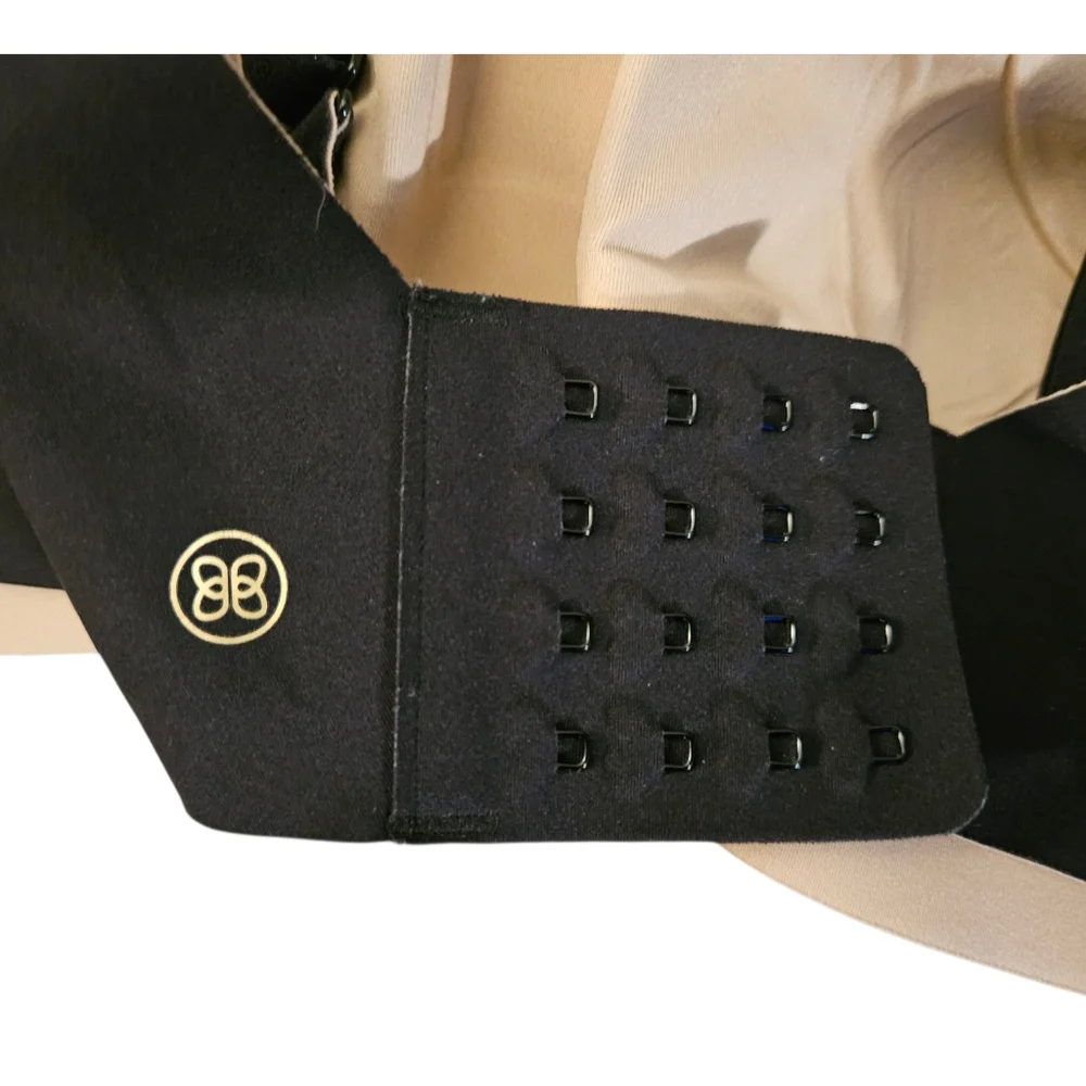 Honeylove Crossover Wireless Black Bra Back Closure Removable Pads Size 2X 42C/D - Picture 3 of 4